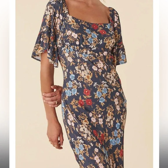 Spell Flora Midi Dress XS - Picture 8 of 14